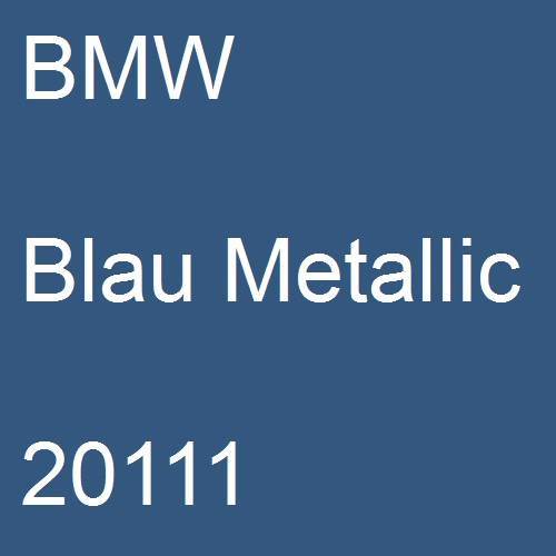 BMW, Blau Metallic, 20111.